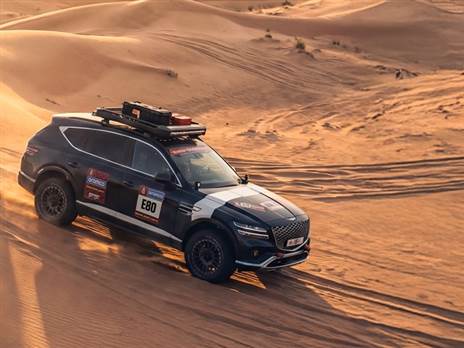 GV80 Desert Edition שכבר גמע 6,000 ק“מ במדבריות ערב הסעודית