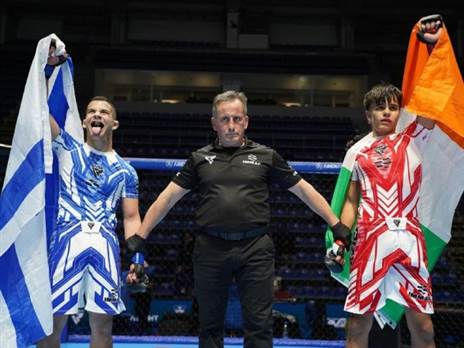 “ידעתי שאני מנצח, אז הוצאתי לשון“. גיא פריינטה, אלוף אירופה (באדיבות איגוד ה-MMA הישראלי)