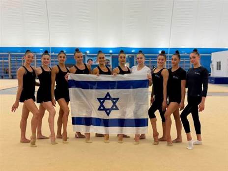 המשלחת הישראלית לפרנקפורט (צילום: איגוד ההתעמלות)
