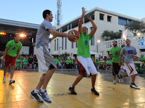 מפגש צמרת בסטריטבול. (עיריית ירושלים)