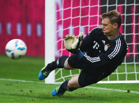 מנואל נויר. ספג היום כמו כל העונה (gettyimages)