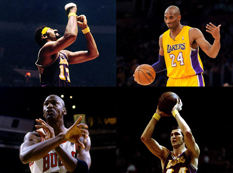 אז מי מספר 1? קובי, ג'ורדן, ווסט וצ'מברליין (gettyimages)