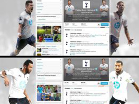 מצאו את ההבדלים (צילום מסך מתוך הטוויטר הרשמי של טוטנהאם)