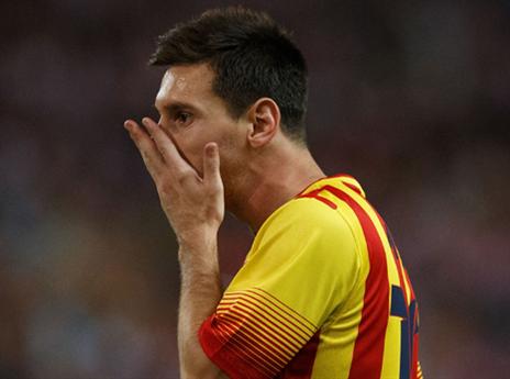 מסי. מדאיג את בארסה (Gettyimages)