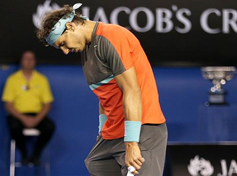 הספרדי נראה פגיע מאוד ובקושי הגיע לכדורים (GETTYIMAGES)