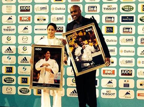 ג'רבי ורינר על הפודיום (באדיבות איגוד הג'ודו)