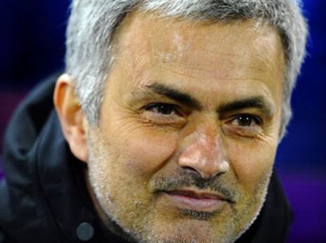 אבל מוריניו לא נראה מודאג תחילה (GETTYIMAGES)