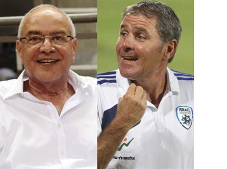 התנהלות צינית. גוטמן וחלוץ (צילומים: אלן שיבר; עודד קרני, איגוד הכדורסל)