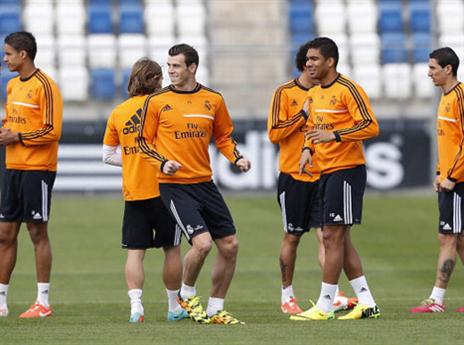 אווירה טובה באימון ריאל (gettyimages)