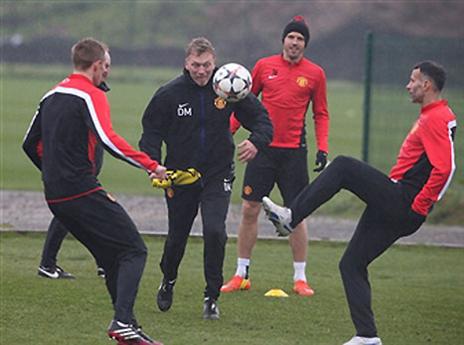 גיגס באימון יונייטד (gettyimages)