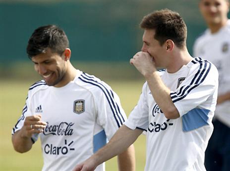 מסי ואגוארו, יסתדרו בברזיל? (gettyimages)