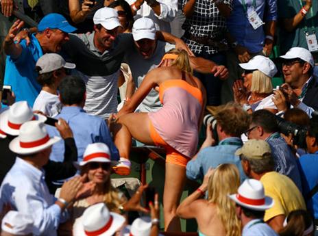 גם בטיפוס היא חזקה...(gettyimages)