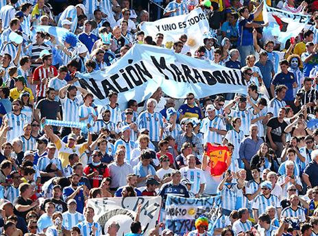 יכבשו גם את ברזיליה. אוהדי ארגנטינה (gettyimages)