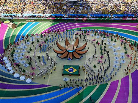 כך נראה טקס הפתיחה, גם הסיום צפוי להיות צבעוני (gettyimages)