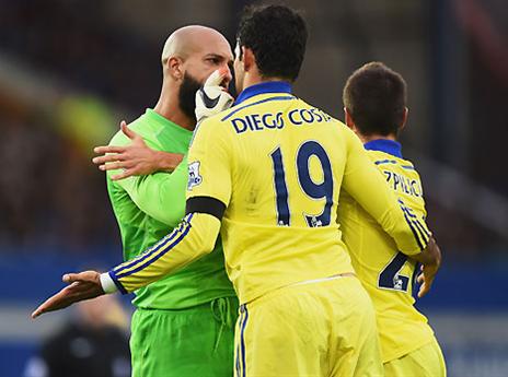 באנגליה לא אוהבים התנהגות כזו. קוסטה (GETTYIMAGES)
