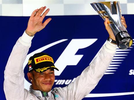 עוד חמישה מירוצים לסיום העונה, והמילטון מוביל ב-3 נק' (gettyimages)