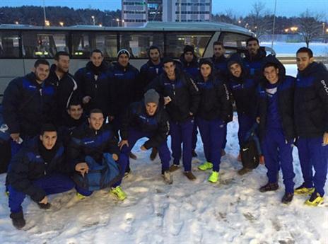 שחקני נבחרת העתודה בבלארוס (צילום: דודי פלח, איגוד הכדוריד)