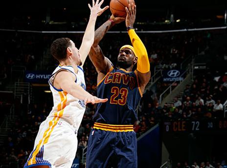 לברון. "הוא היה מדהים הלילה" (getty)