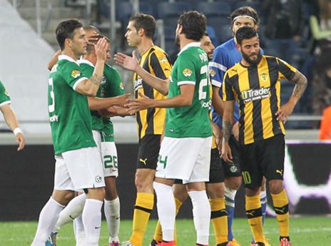 אך הירוקים חגגו בסיום (צילום: דני מרון)