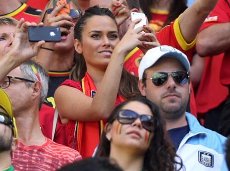 חברתו של קורטואה במונדיאל (gettyimages)