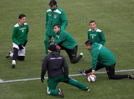 שחקני בוליביה מתכוננים למשחק (gettyimages)