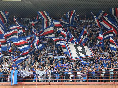 קבלת פנים חמה של אוהדי סמפדוריה (Gettyimages)