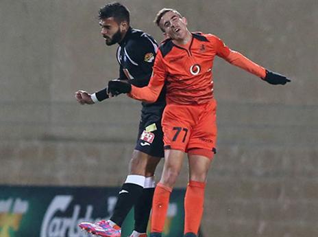 דולב חזיזה ובני יהודה התקשו לפרוץ את הגנת הכחולים (יוסי שקל)