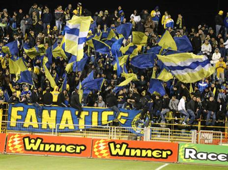 הגיעו לתמוך. אוהדי מכבי ת"א (אלן שיבר)