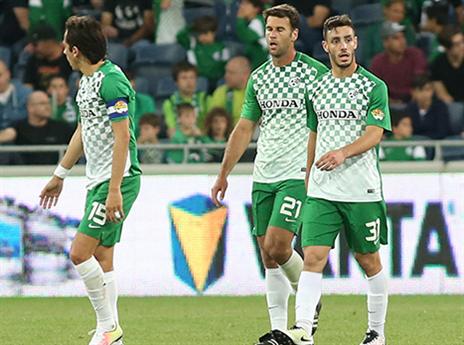 לא מוכנים שיספידו אותם. שחקני חיפה (צילום: יוסי שקל)