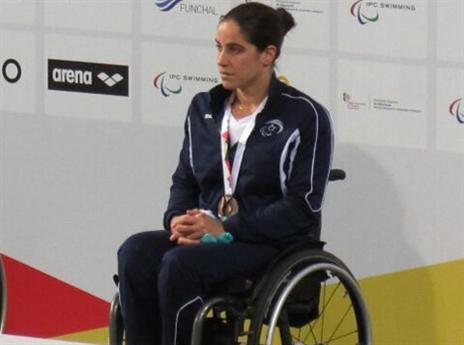 ממשיכה להרשים. ענבל פיזרו (צילום: הוועד הפראלימפי)