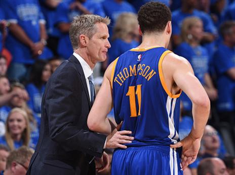 קר עם תומפסון. המשחק הכי גדול בפלייאוף העונה (getty)