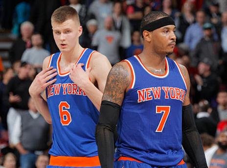 אנתוני ופורזינגיס. "התקפת המשולש תתאים לנו" (getty)