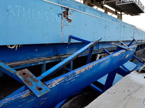 מרכז ספורט המים באתונה מהווה פיל לבן (getty)