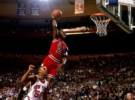 ככה זה נראה בשנות השיא של ג'ורדן (Getty)