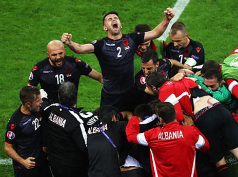 קיבלו תיאבון ביורו. שחקני אלבניה (getty)