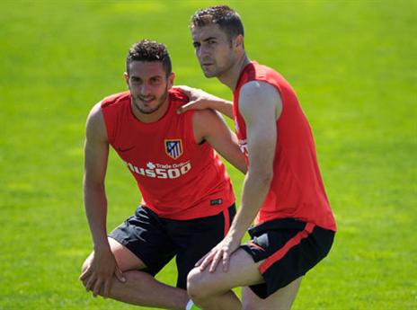 גאבי וקוקה באימון רגוע יותר (GETTY)