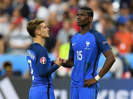 גריזמן ופוגבה בנבחרת. בקרוב גם באדום? (Getty)