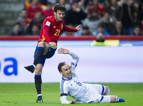 הנבחרת לא הצליחה להוות יריב אמיתי לספרד (getty)