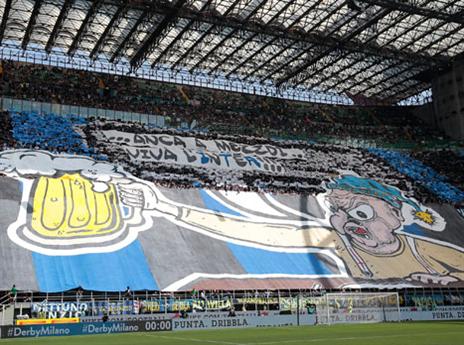 גם אוהדי אינטר לא נשארו מאחור (Getty)