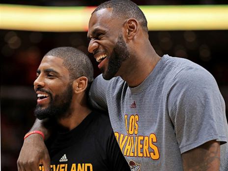 שבר ביחסים. לברון וקיירי (getty)