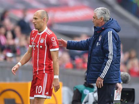 דם רע בחדר ההלבשה. אנצ'לוטי וריברי (getty)