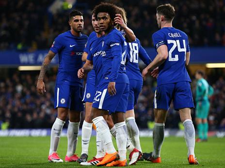 לא כוחות. צ'לסי טיילה בדרך לרבע הגמר (getty)