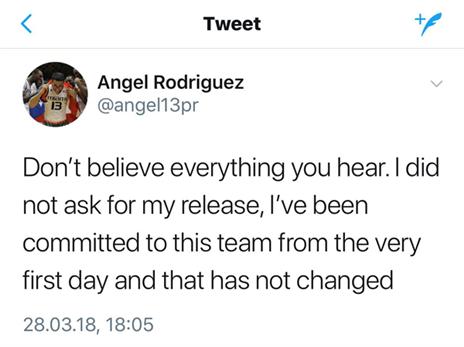 הפוסט של רודריגס (מתוך טוויטר)