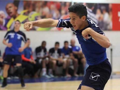 אלון אוברמן שהצטיין במשחק (הדר ואן קולא, איגוד הכדוריד)