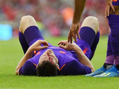 מילנר, שער ופגיעת ראש ברזומה של משחק ההכנה (getty)