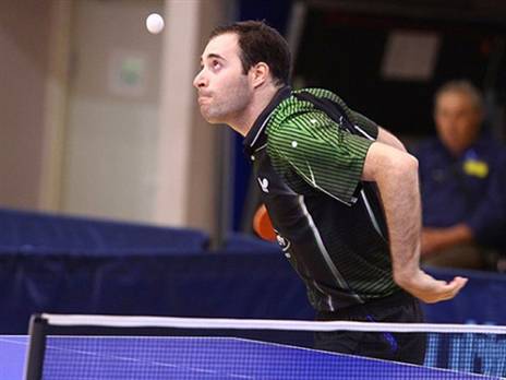 בן ארי. יצא מנצח מתקרית עגומה במיוחד (איגוד טניס השולחן בישראל)