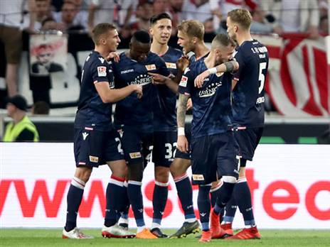 שחקני ברלין חוגגים את שער השוויון (Gettyimages)