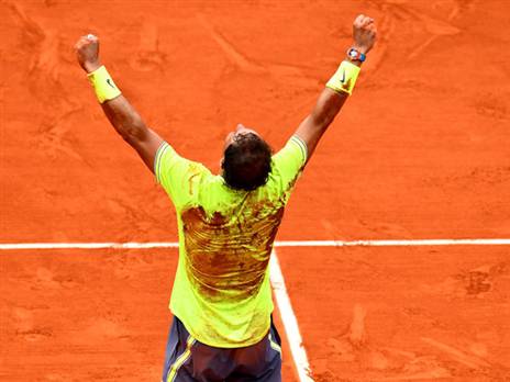 נדאל. התעשת ודרס את האוסטרי (Getty Images)