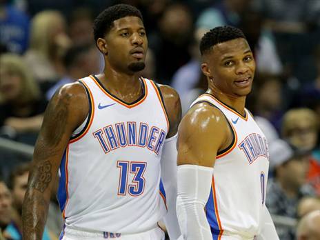 ווסטברוק וג'ורג' לא התחברו. עם קוואי זה יהיה אחרת? (GETTY)