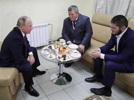 פוטין וחאביב. מפגש צמרת (Gettyimages)